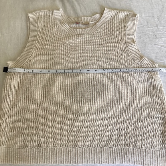 Faherty Miramar Linen Sweater Tank Womens Small Summer Sand - Picture 10 of 12